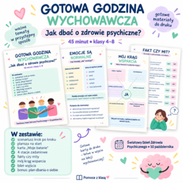 Gotowa godzina wychowawcza „Jak dbać o zdrowie psychiczne”