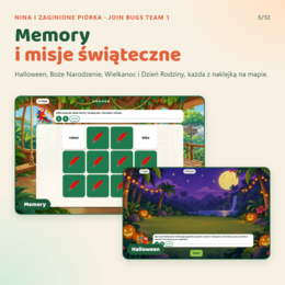 Gra interaktywna Join Bugs Team 1 z pakietem nauczyciela, Starter Unit - Unit 6