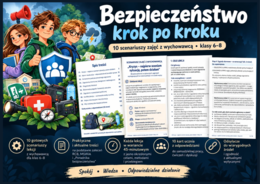 🚨 Bezpieczeństwo krok po kroku – 10 scenariuszy zajęć z wychowawcą dla klas 6–8