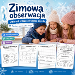 Zimowa obserwacja — 7-dniowy dziennik młodego badacza pogody