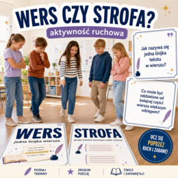 Wers czy strofa? – dwa wielkie napisy do podłogi