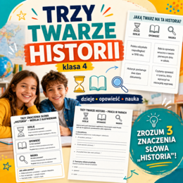 Trzy twarze historii – gotowa lekcja na 45 minut