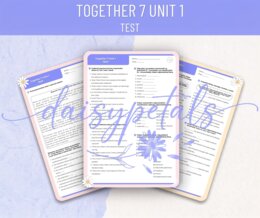 Together 7 Unit 1 – Profesjonalny Test / Karty Pracy (Sztuka, Internet, Ilość). Zróżnicowany poziom trudności!