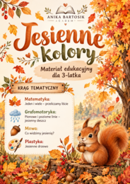 Jesienne kolory – materiał edukacyjny dla 3-latków