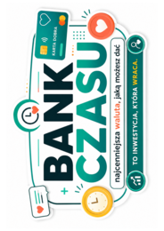 BANK CZASU – Szkolne Koło Wolontariatu | nowoczesna gazetka szkolna + dekoracje do wycinania | 23 strony PDF