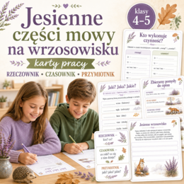 Jesienne części mowy na wrzosowisku
