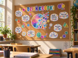 Dekoracja Gazetka Klasowa szkolna – Dzień Kropki / P04