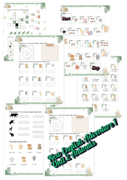 Karty pracy, materiały dodatkowe New English Adventure 1 unit 2 Animals