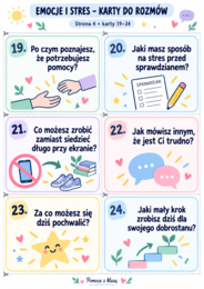 Karty „Emocje i stres” — zestaw do rozmów