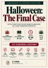 Halloween: The Final Case – escape room po angielsku dla szkół ponadpodstawowych (B1–B2)