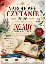 Narodowe Czytanie 2026 – „Dziady” Adama Mickiewicza | gazetka szkolna + dekoracje XXL + napisy + zakładki + dyplomy | 70 stron PDF