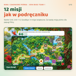 Gra interaktywna Join Bugs Team 1, Starter Unit - Unit 6 (rodzic-uczeń)