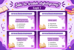Jaki to środek stylistyczny? CZĘŚĆ I
