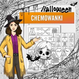 Chemowanki: Kolorowanki chemiczne na Halloween (31.10) | Gotowe do druku, za darmo!