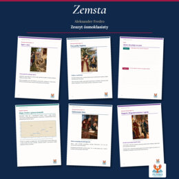 Zemsta — Aleksander Fredro | Zeszyt ósmoklasisty: szczegółowe omówienie, 120 zadań i klucz odpowiedzi
