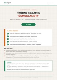 Próbny egzamin ósmoklasisty z matematyki, klasa 8 (arkusz I w układzie CKE + zasady oceniania)