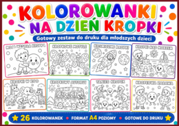 DZIEŃ KROPKI – zestaw 26 kolorowanek
