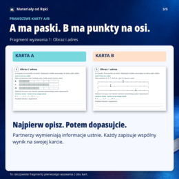 Ułamki w duecie - zadania w parach z kartami A/B, klasy 5-6