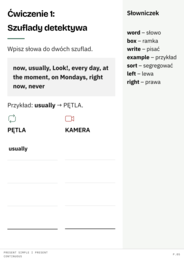 Present Simple vs Present Continuous: Materiały i Karty Pracy SPE