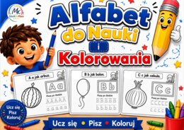 ALFABET DO NAUKI I KOLOROWANIA.