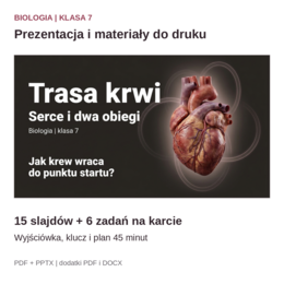 Trasa krwi - serce i dwa obiegi | biologia klasa 7
