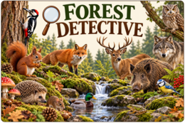 FOREST ANIMALS IN POLISH  WOODS- kompletny pakiet do angielskiego.