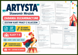 🎭 "ARTYSTA" Sławomira Mrożka – zadania egzaminacyjne z kluczem odpowiedzi