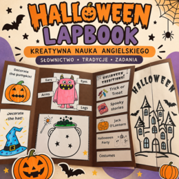 Halloween Lapbook - kreatywna nauka angielskiego dla klas 1-3