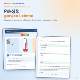 Escape the Weather Tower - escape room: pory roku, miesiące i pogoda (A1)