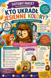 Teatrzyk jesienny dla przedszkolaków pt" KTO UKRADŁ JESIENNE KOLORY"