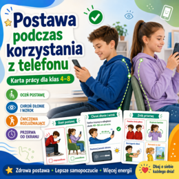 Postawa podczas korzystania z telefonu