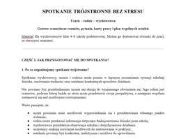 Spotkania trójstronne bez stresu