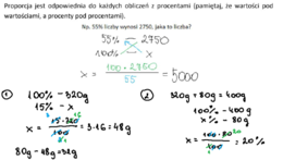 Przygotowanie do egzaminu 8-klasisty z matematyki - Dział II: Procenty (z rozwiązaniami)