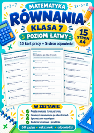 RÓWNANIA-ŁATWE- klasa 7