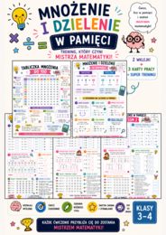Mnożenie i dzielenie w pamięci – 2 wklejki + 3 karty pracy | klasy 3–4