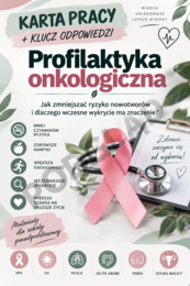 Profilaktyka onkologiczna – karta pracy + klucz odpowiedzi | Edukacja zdrowotna