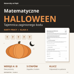 Matematyczne Halloween - tajemnica zaginionego kodu | klasa 4 | 2 poziomy