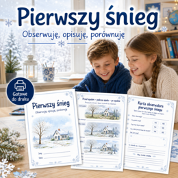 Pierwszy śnieg – obserwuję, opisuję, porównuję