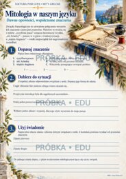 Mity greckie — karty pracy, test i odpowiedzi | klasy 5–6