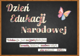 Dzień Edukacji Narodowej, Dzień Nauczyciela, Napis, girlanda, gazetka, uroczystość, apel, karteczki na upominki.