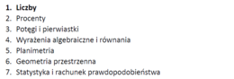 Przygotowanie do egzaminu 8-klasisty z matematyki - Dział I: Liczby