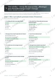 Mitologia Greków - kompletne kompendium na maturę
