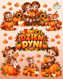 🎃 DZIEŃ DYNI – PAKIET DEKORACJI 🎃