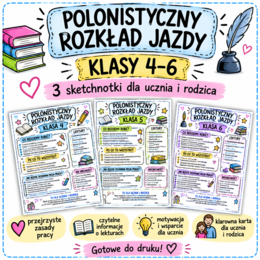 POLONISTYCZNY ROZKŁAD JAZDY – klasy 4–6 Karta informacyjna dla ucznia i rodzica
