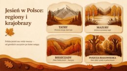 Jesień – prezentacja edukacyjna. Przyroda, zwierzęta, pogoda i tradycje