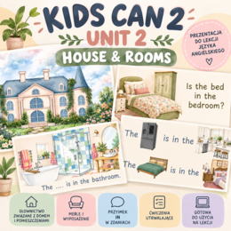 Kids Can 2 - Unit 2 | Pomieszczenia i meble | Prezentacja multimedialna