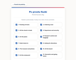 World Tourism Day. Travelling Abroad: podróż z paszportem