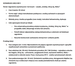 Przykładowe scenariusze lekcji, zadania i sprawdziany EDB szkoła średnia