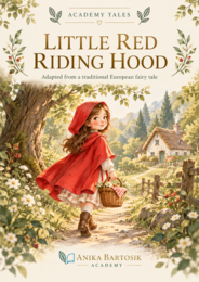 📖 LITTLE RED RIDING HOOD – Czerwony Kapturek po angielsku | Academy Tales | A1–A2 | 21 stron PDF