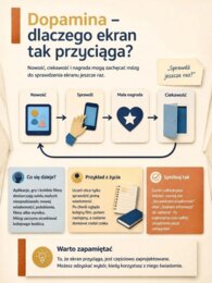 Twój mózg potrzebuje OFFLINE – higiena cyfrowa, czas ekranowy i koncentracja | 9 plansz edukacyjnych